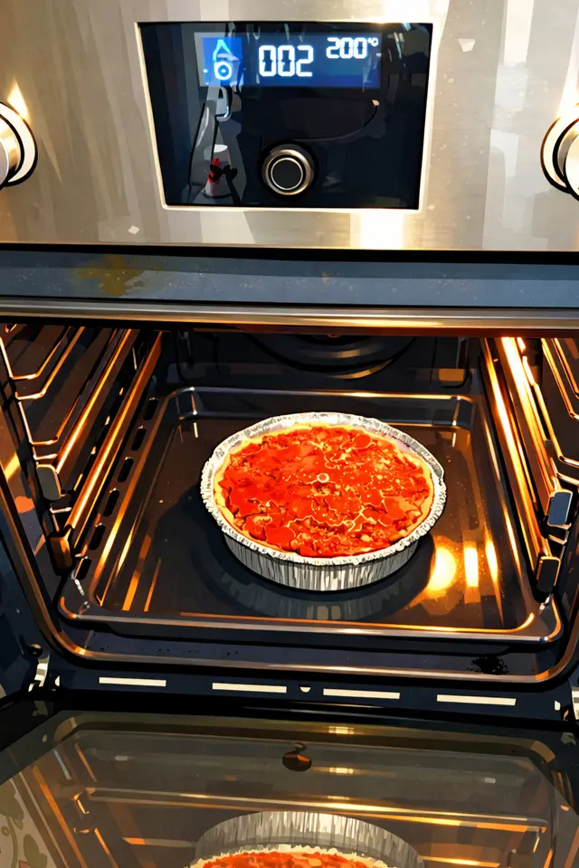 Put in 200°C preheated oven